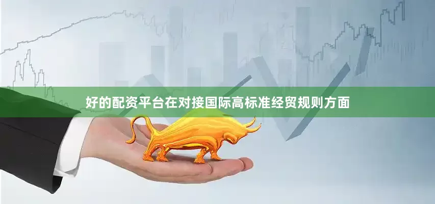 好的配资平台　　在对接国际高标准经贸规则方面